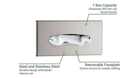 Gamco 355 Recessed Cabinet Facial 300 Tissue 